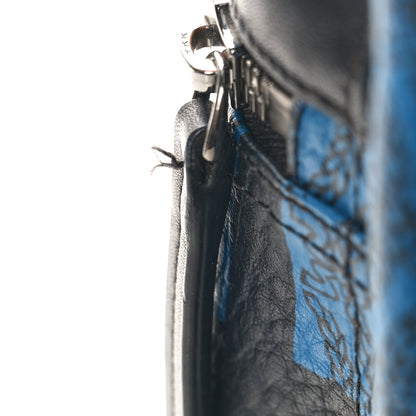 MCM Visetos Baroque Print Medium Stark Backpack Munich Blue 9 of 9