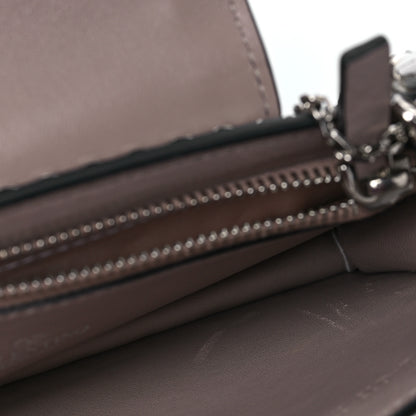 Valentino Garavani Metallic Pebbled Calfskin Rockstud Phone Case With Chain Silver 7 of 8