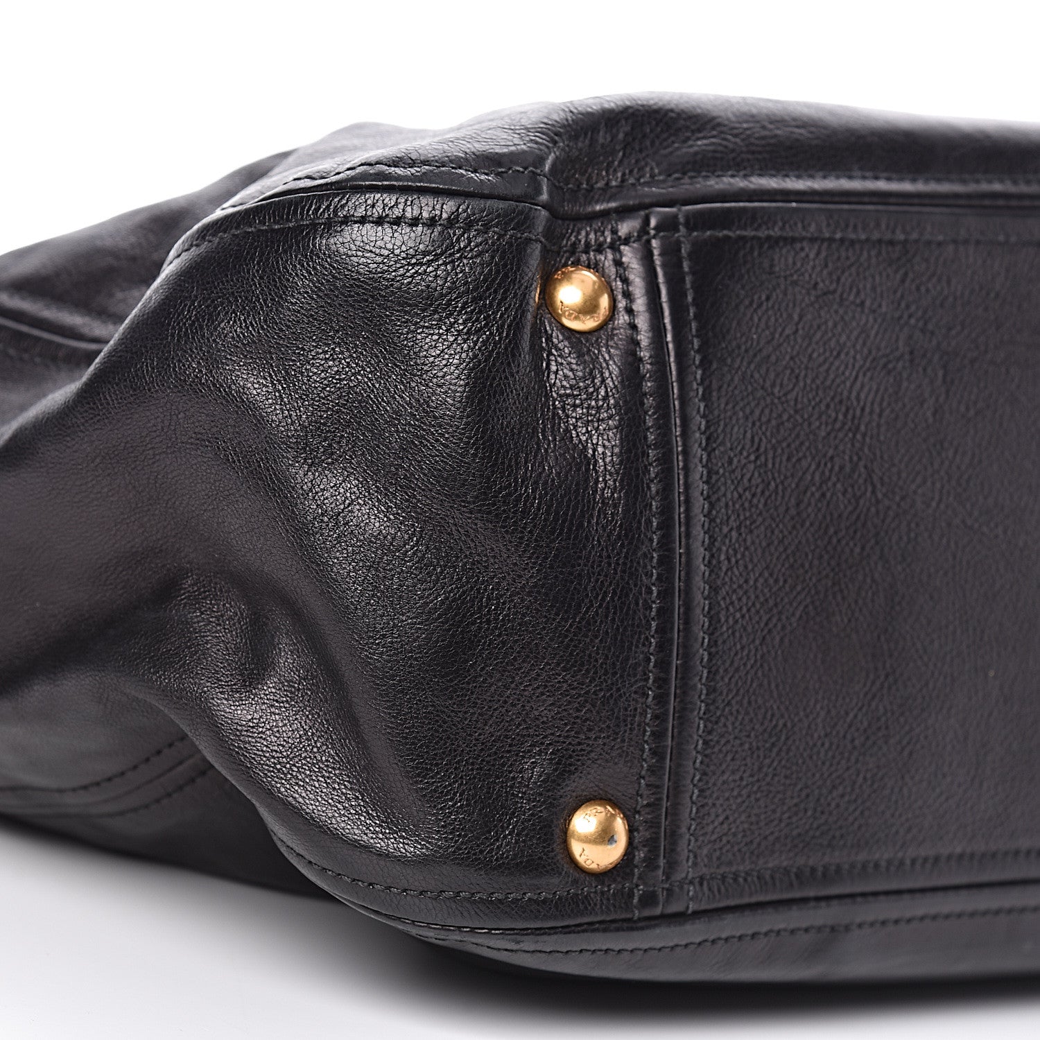 Prada Glace Calf Hobo Black 5 of 11
