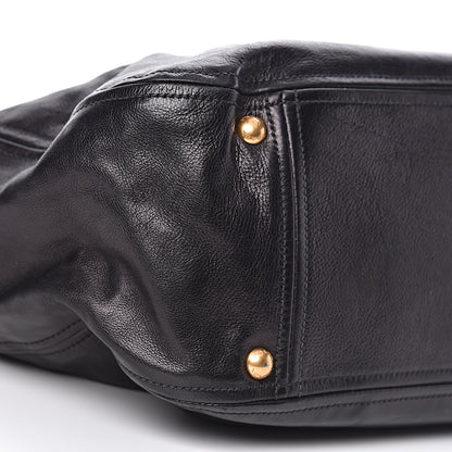 Prada Glace Calf Hobo Black 5 of 11
