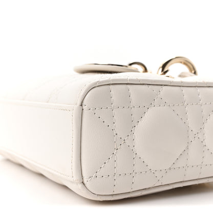 Christian Dior Lambskin Cannage Dioramour Micro Lady D-Joy Latte 10 of 11