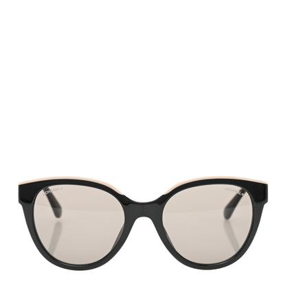 Chanel Acetate CC Butterfly Sunglasses 5414 Black Beige 2 of 8