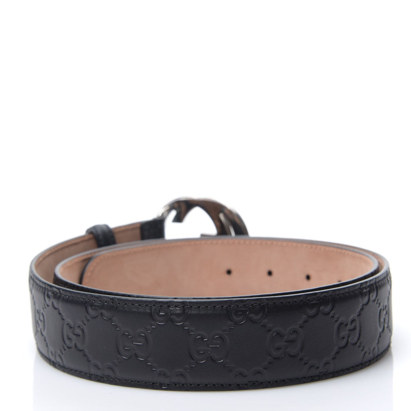 Guccissima Signature Interlocking G 40mm Belt 100 40 Black