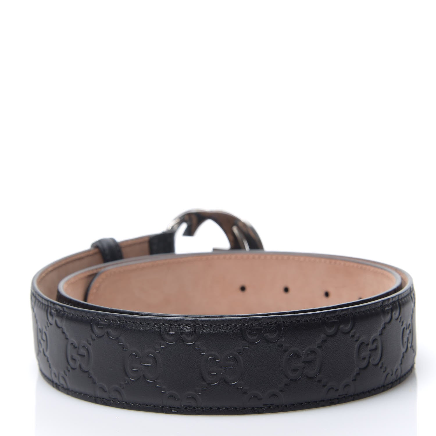Gucci Guccissima Signature Interlocking G 40mm Belt 100 40 Black 2 of 7