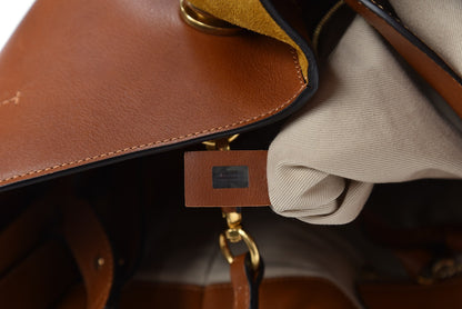 Chloe Smooth Calfskin Suede Medium Myer Double Carry Bag Caramel 8 of 11