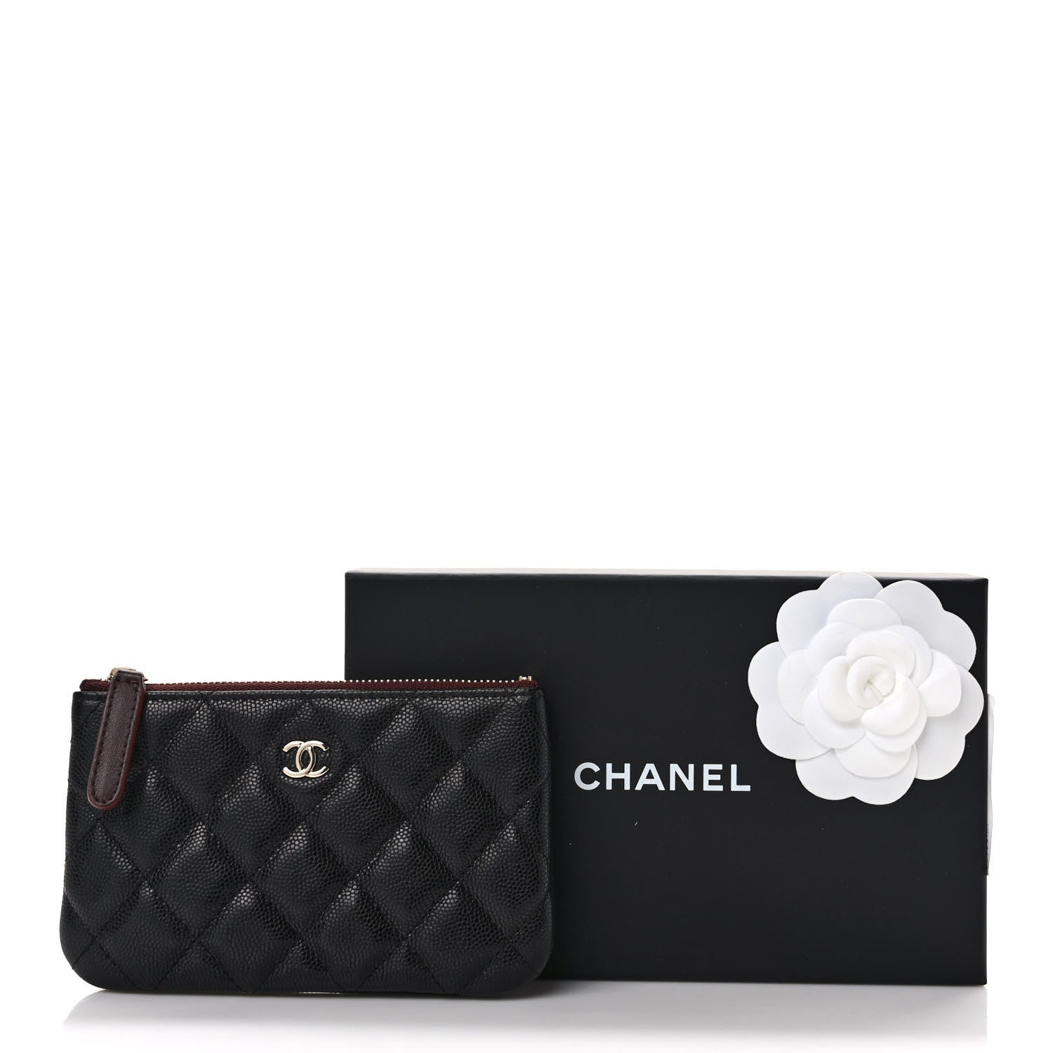 Chanel Caviar Quilted Small Cosmetic Case Black 8 of 8