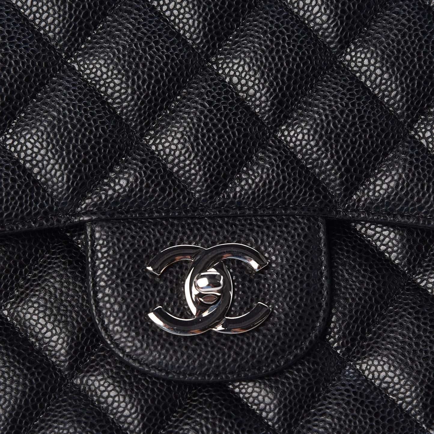 Caviar Quilted Maxi Single Flap Black