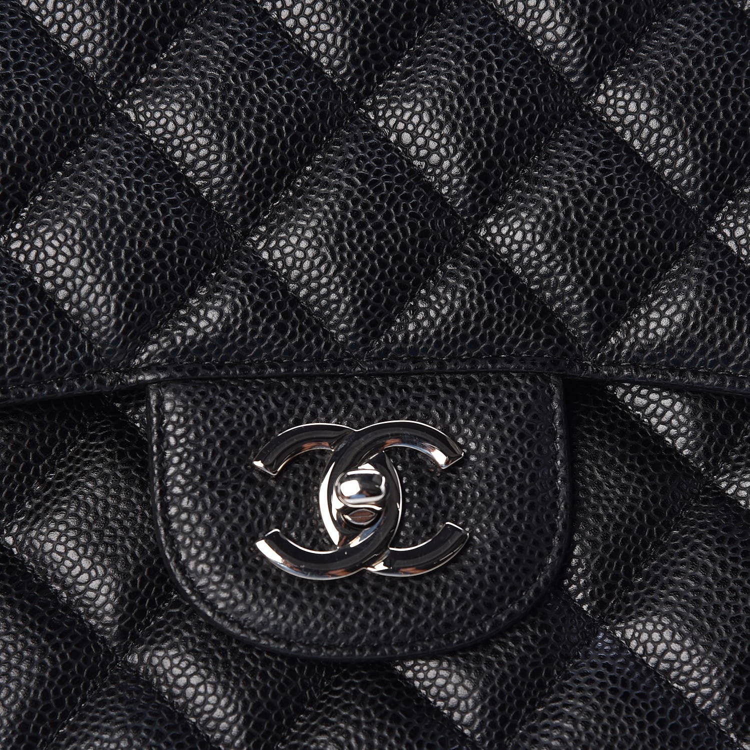Chanel Caviar Quilted Maxi Single Flap Black 7 of 11