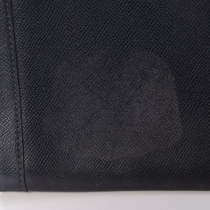 Hermes Courchevel Jige GM Clutch Indigo 5 of 9