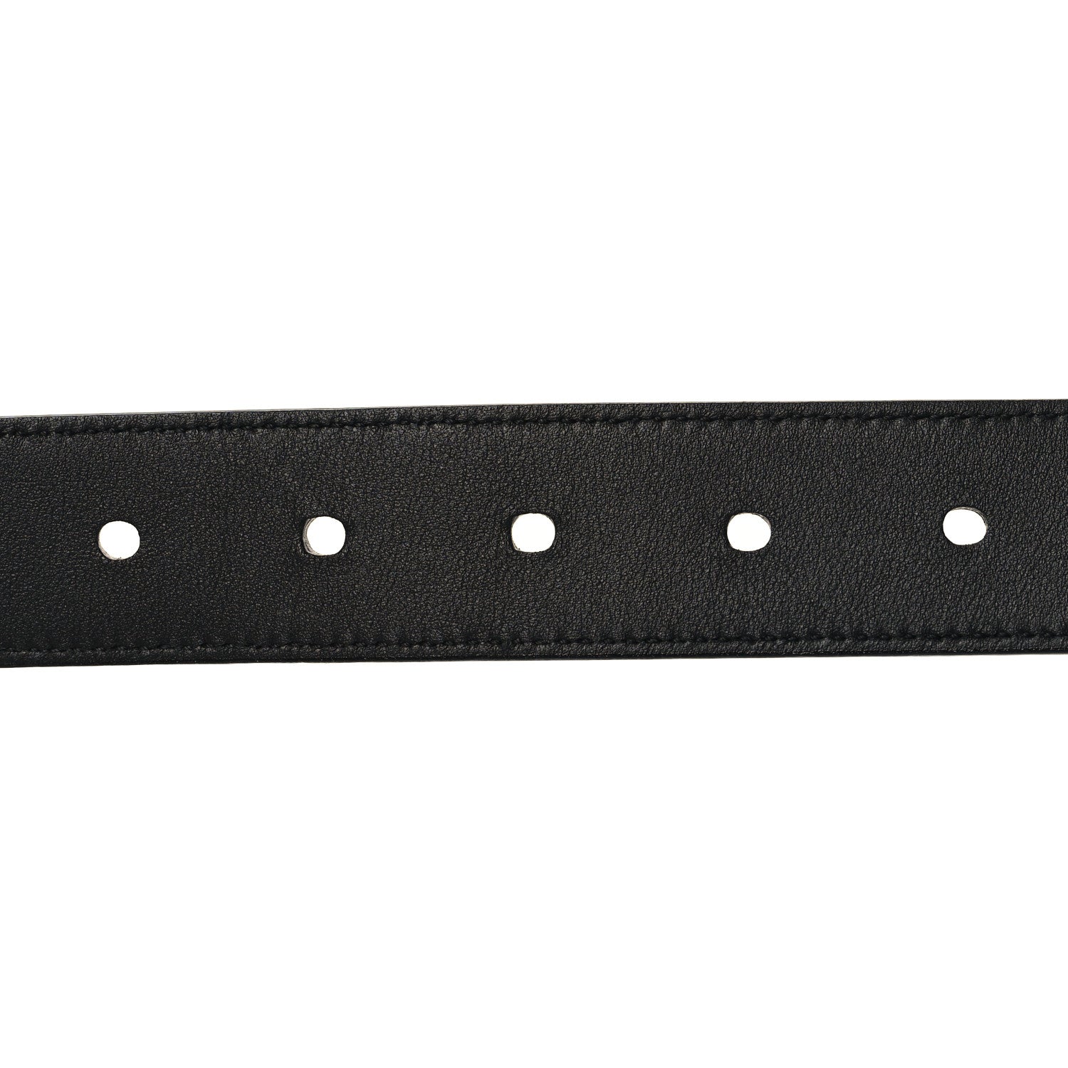 Saint Laurent Smooth Calfskin Monogram Square Buckle Belt 85 34 Black 4 of 6