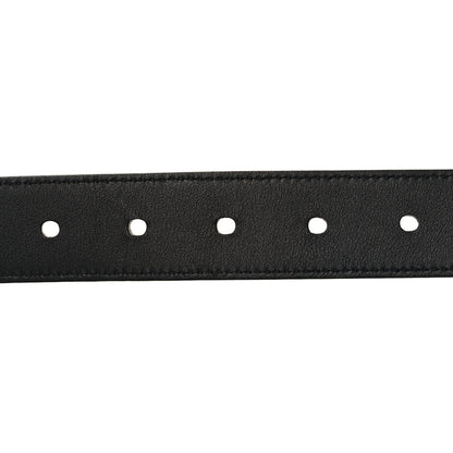 Saint Laurent Smooth Calfskin Monogram Square Buckle Belt 85 34 Black 4 of 6