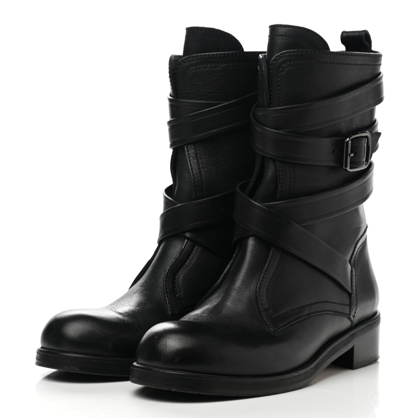 Grainy Calfskin Dalston Boots 37 Black