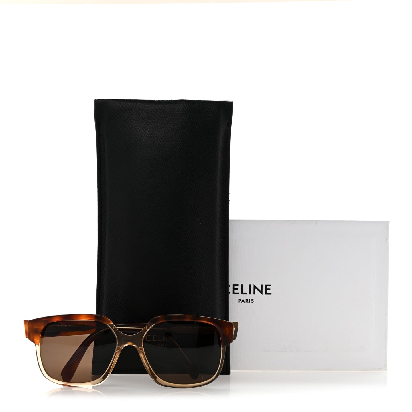 Acetate Triomphe Square Sunglasses CL40155I Tortoise