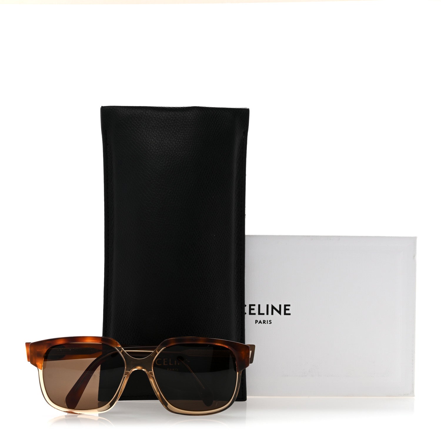 Celine Acetate Triomphe Square Sunglasses CL40155I Tortoise 7 of 7