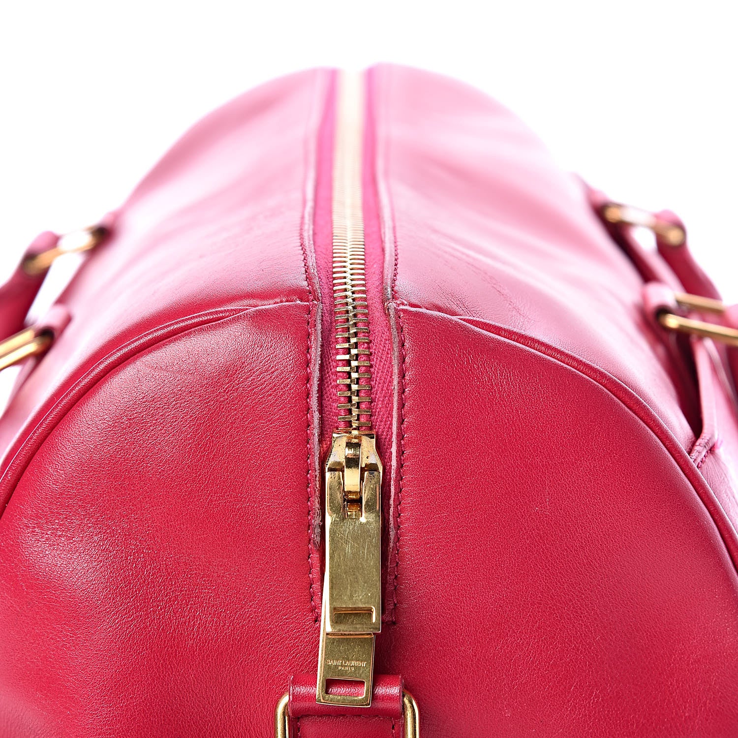 Saint Laurent Calfskin Classic Duffle 6 Fuchsia 16 of 31