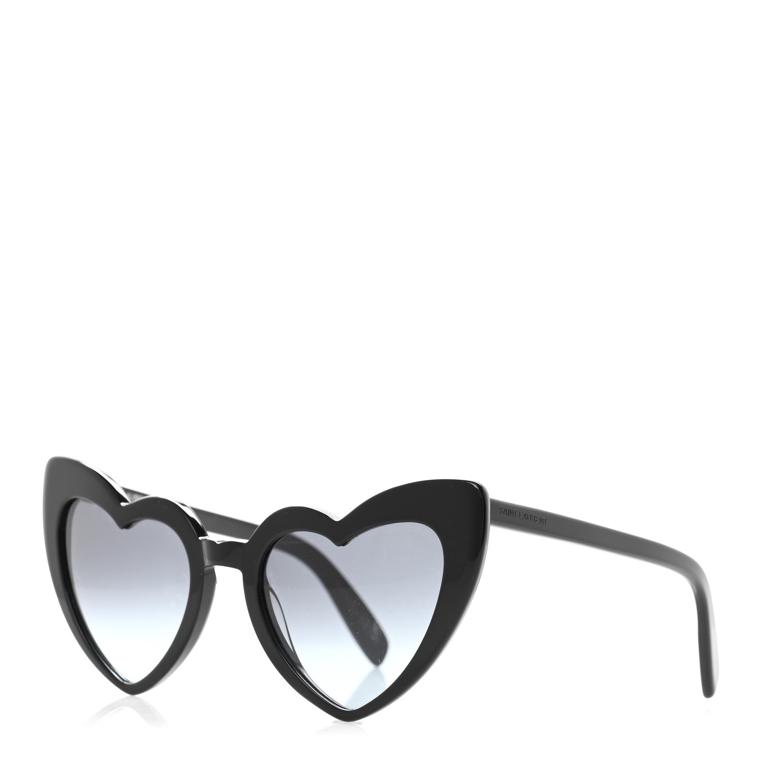 Saint Laurent Acetate Heart Frame Loulou SL181 Sunglasses Black 1 of 8