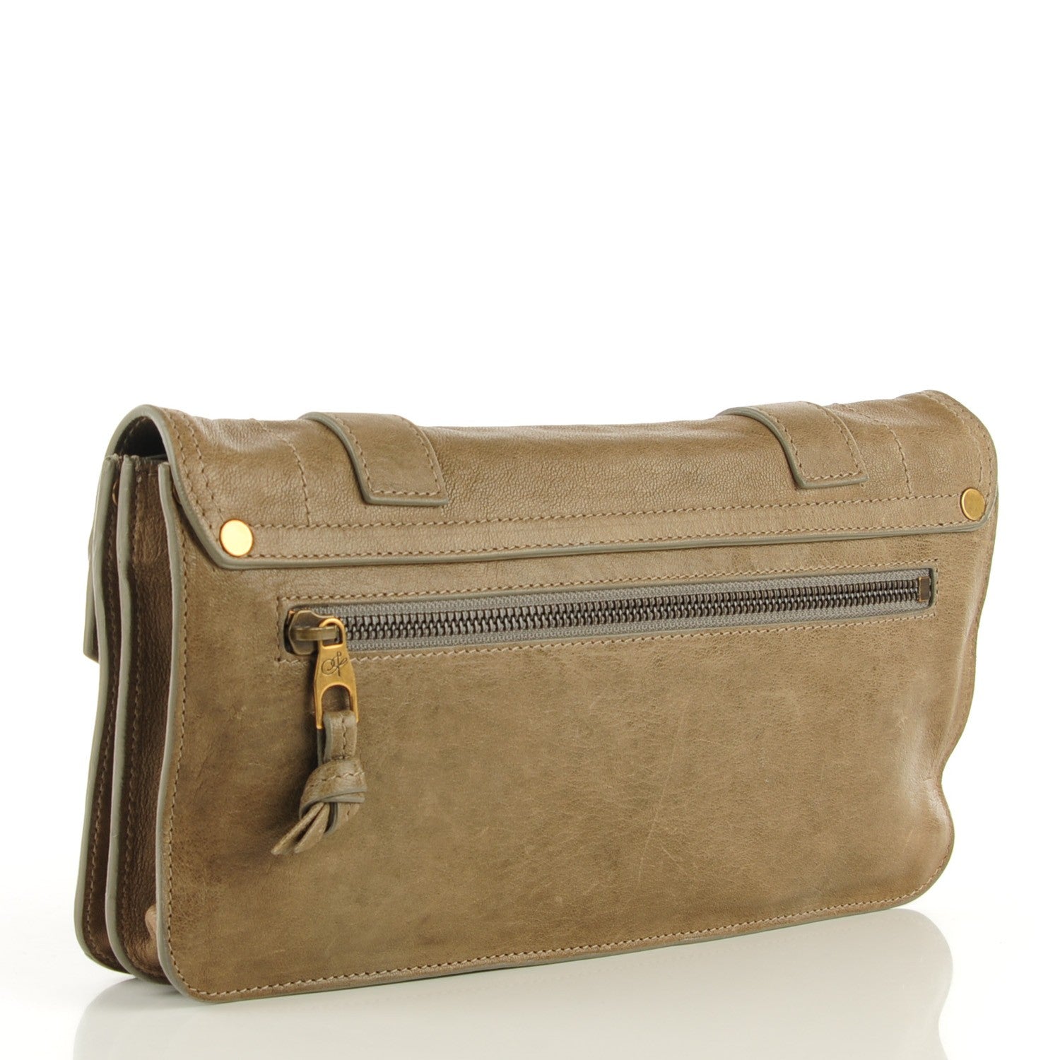 Proenza Schouler Calfskin PS1 Pochette Clutch Smoke 3 of 9
