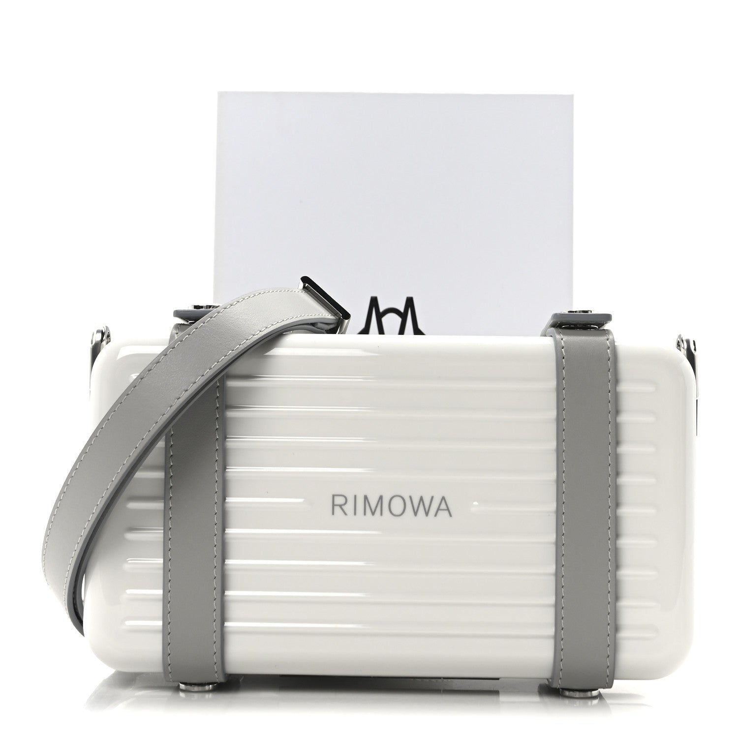 Rimowa Gloss Polycarbonate Personal Cross-Body Bag White Grey 10 of 10