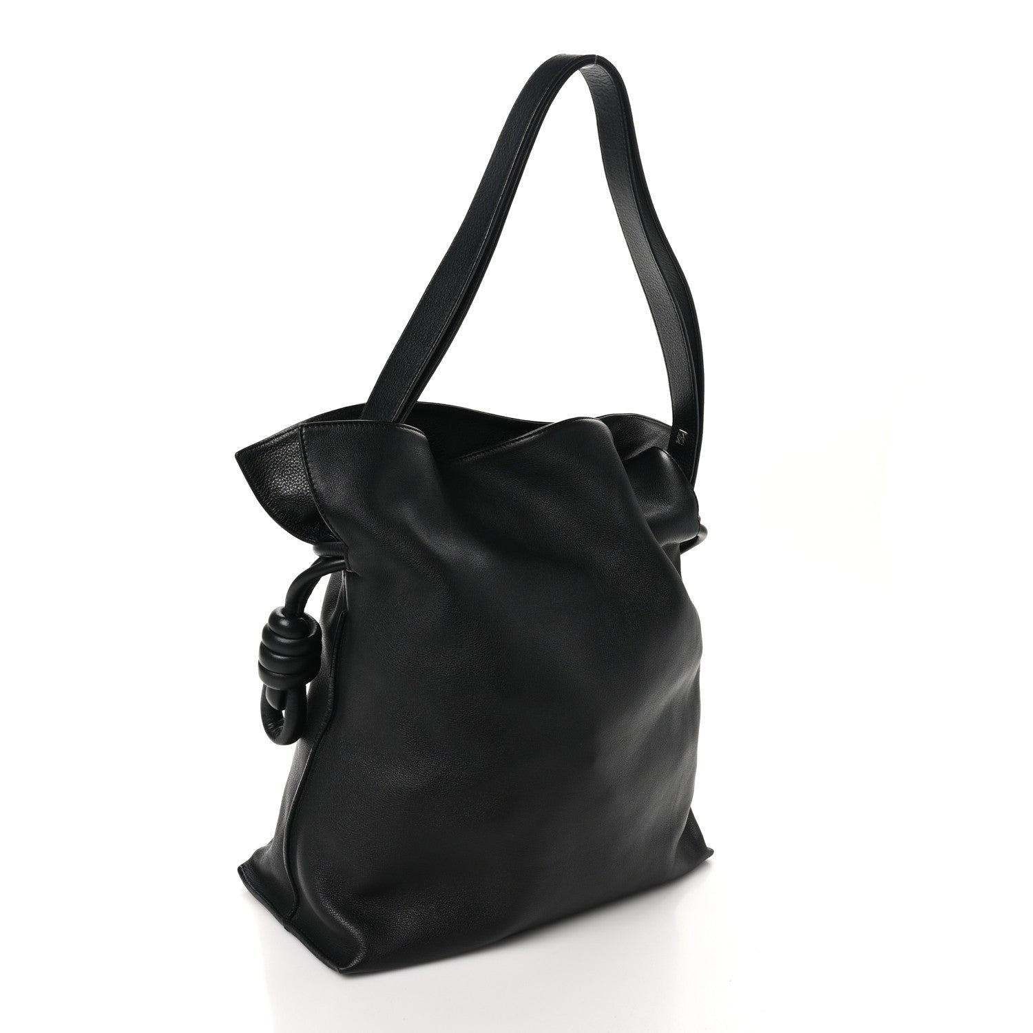 Loewe Calfskin Large Flamenco Knot Bag Black 2 of 10