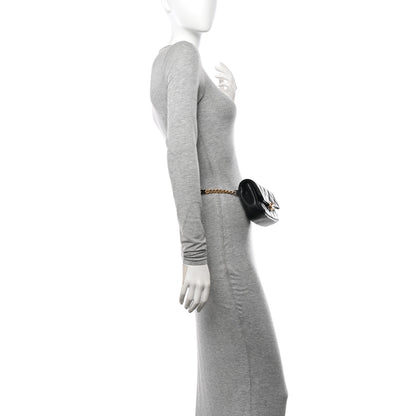 Chanel Shiny Caviar Quilted Chain Melody Waist Belt Bag Black 2 of 12