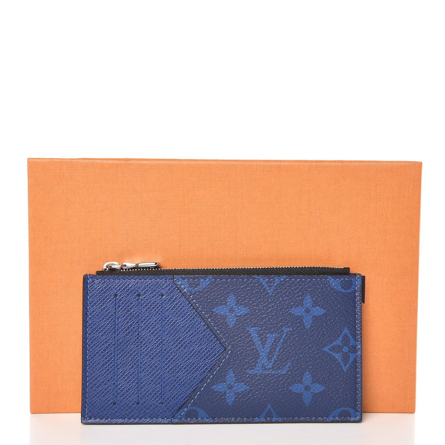 Monogram Taiga Coin Card Holder Cobalt