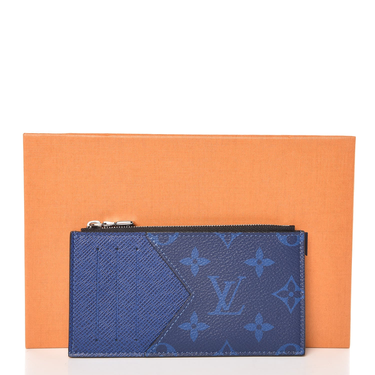 Louis Vuitton Monogram Taiga Coin Card Holder Cobalt 8 of 8