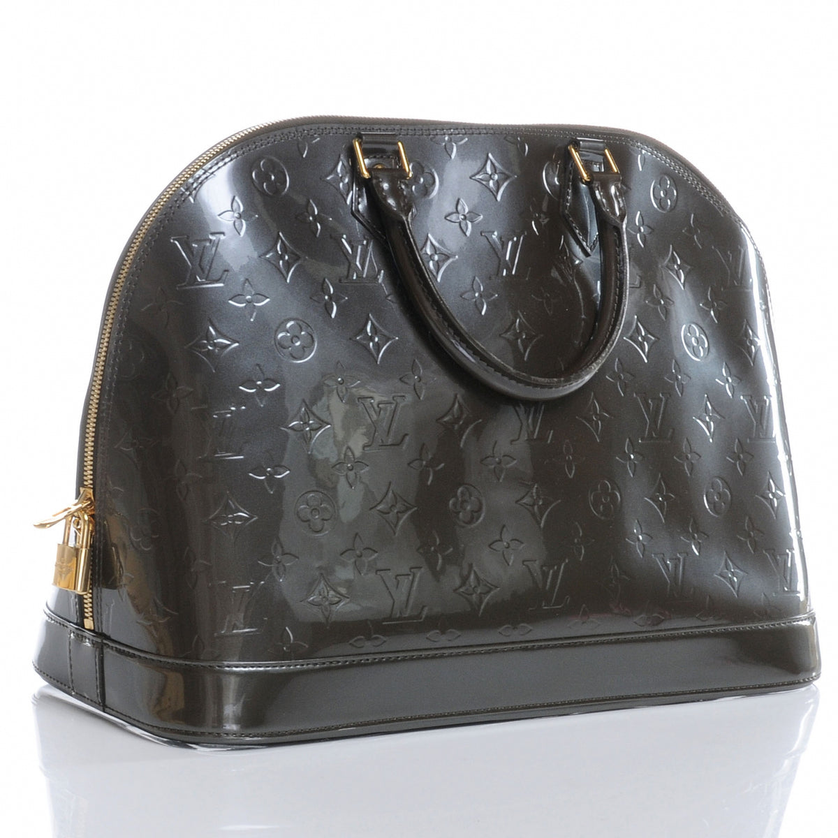 Louis Vuitton Vernis Alma GM Vert Bronze 3 of 7