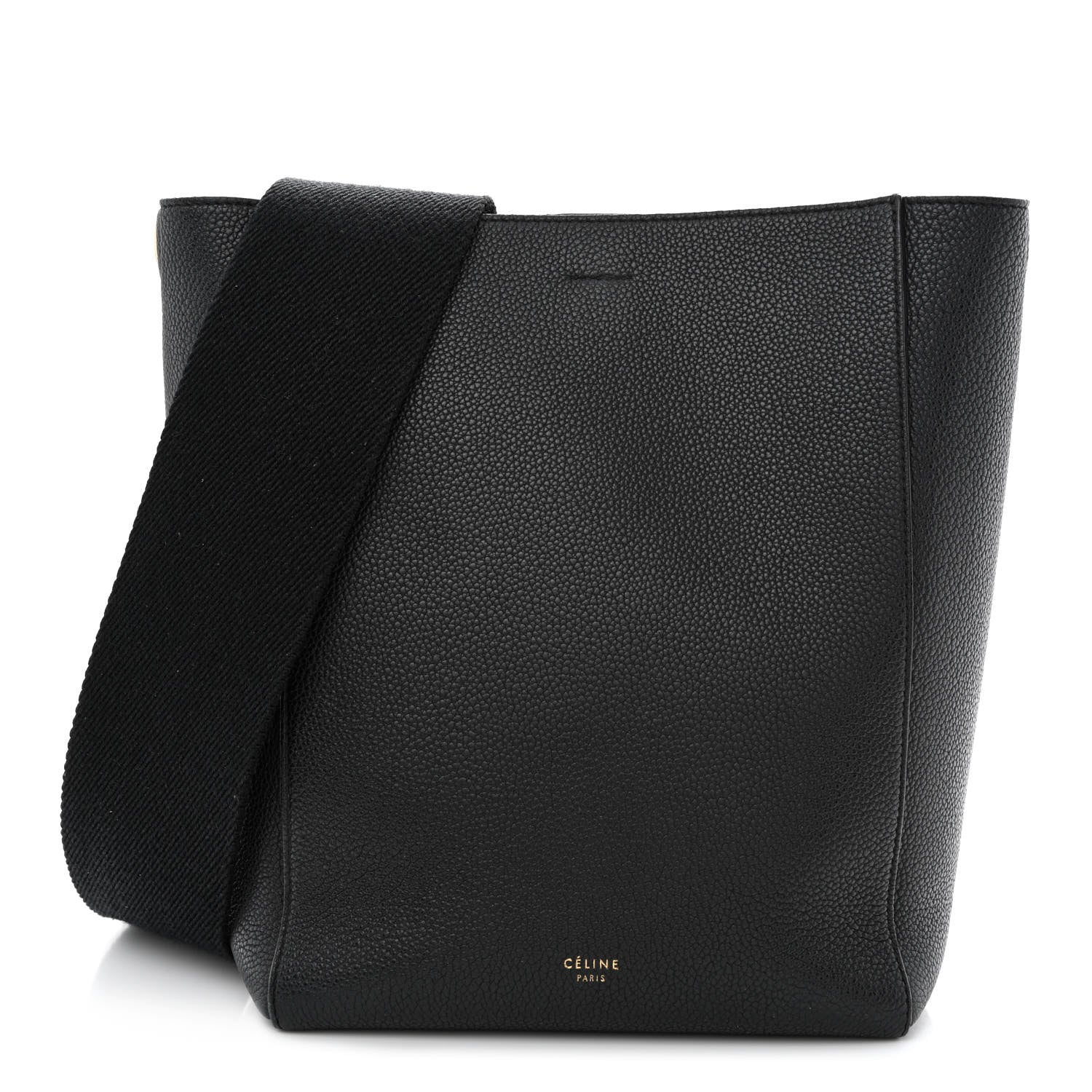 Celine Soft Grained Calfskin Small Sangle Bucket Bag Black 1 of 16