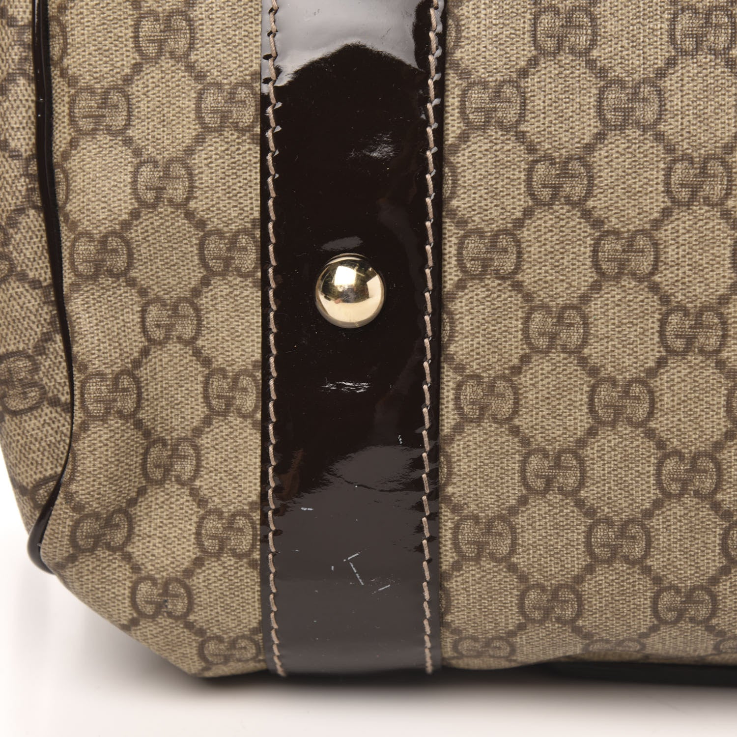 Gucci GG Plus Boston Vanity Bag Brown 9 of 15