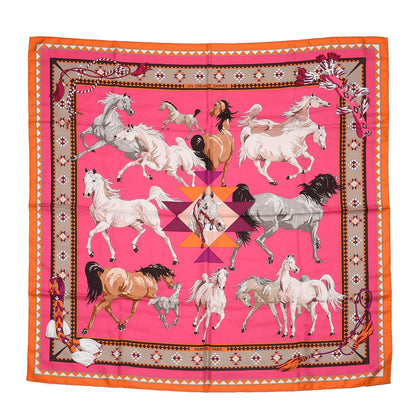 Hermes Silk Les Chevaux Qataris Scarf 90 1 of 4