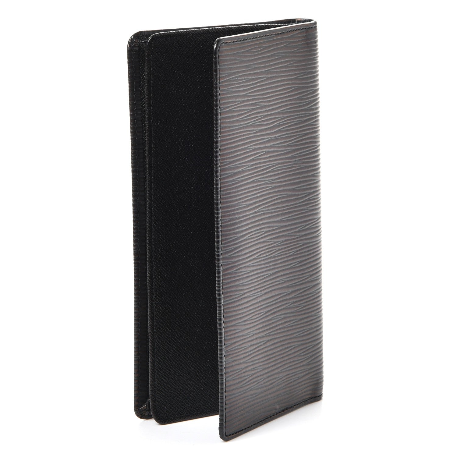 Louis Vuitton Epi Porte Valeurs Checkbook Wallet Black 3 of 7