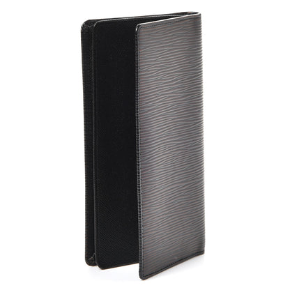 Louis Vuitton Epi Porte Valeurs Checkbook Wallet Black 3 of 7