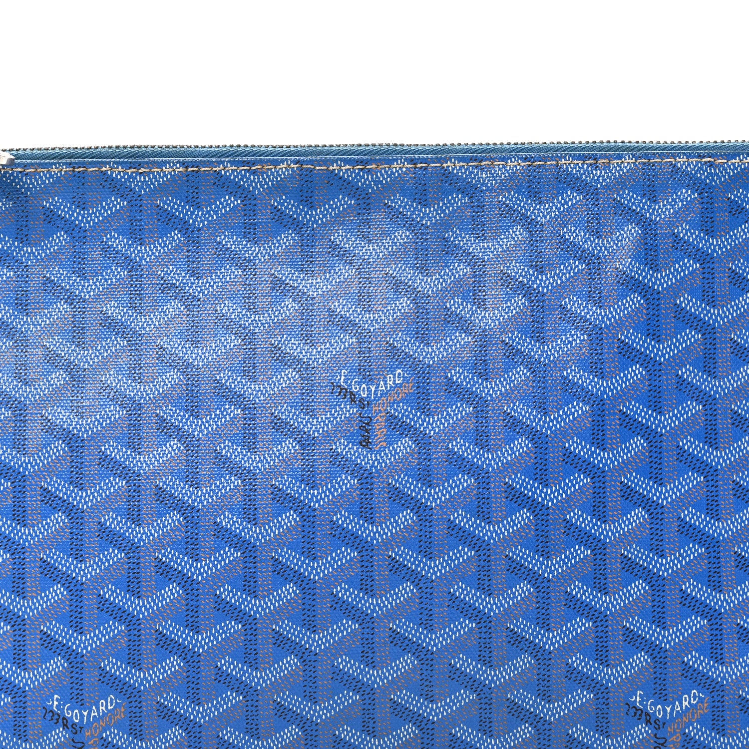 Goyard Goyardine Senat Pochette MM Sky Blue 7 of 9