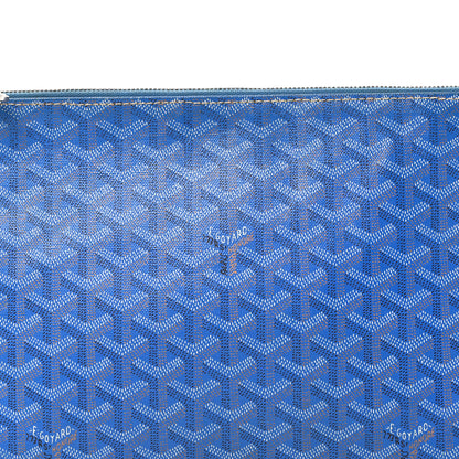 Goyard Goyardine Senat Pochette MM Sky Blue 7 of 9