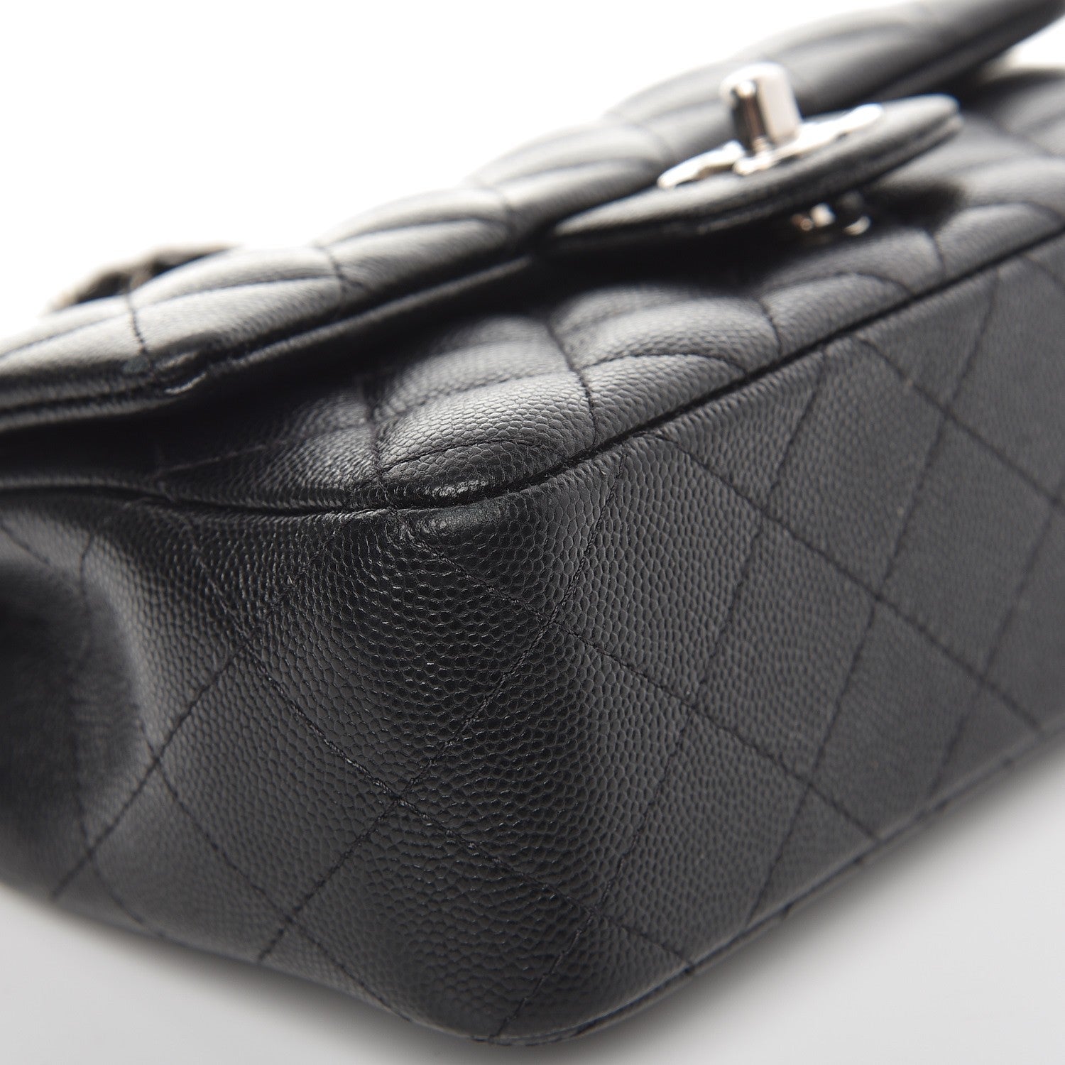Chanel Caviar Quilted Mini Rectangular Flap Black 8 of 10