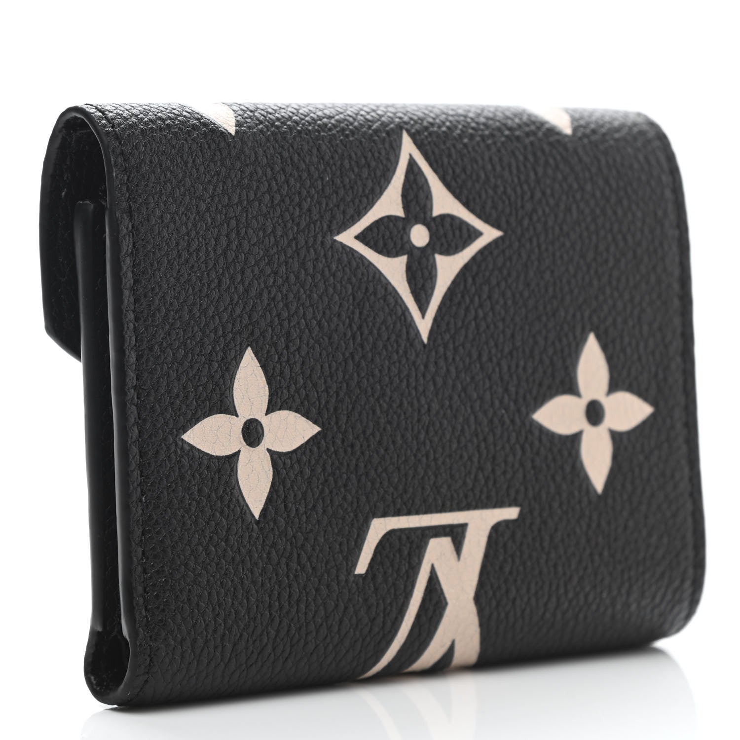 Louis Vuitton Empreinte Monogram Giant Victorine Wallet Black Beige 3 of 7