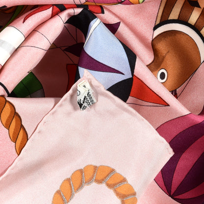 Hermes Silk Les Folies Du Ciel Scarf 90 4 of 4