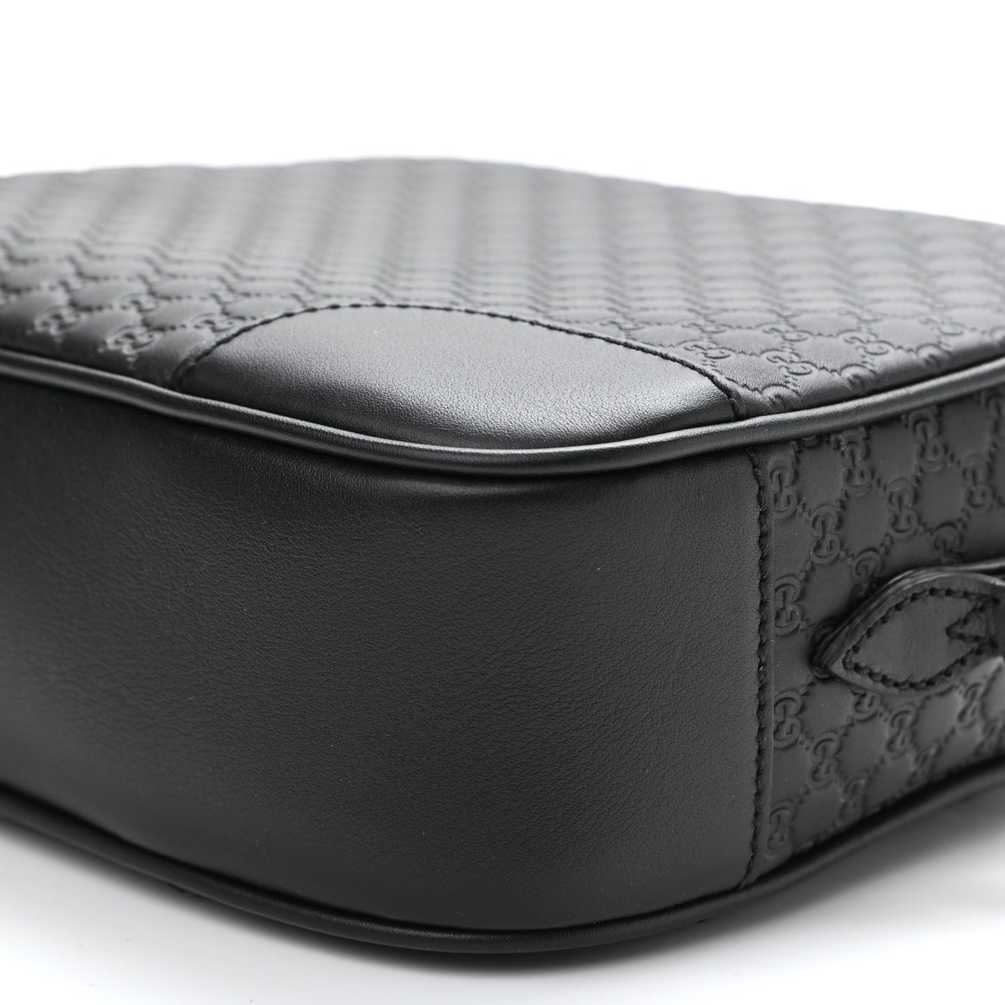 Microguccissima Mini Bree Messenger Bag Black