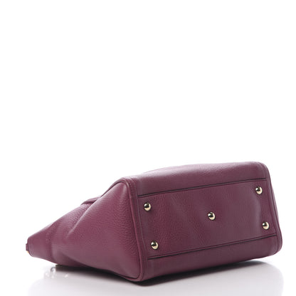 Gucci Pebbled Calfskin Small Soho Top Handle Bag Peonia Flower 5 of 20