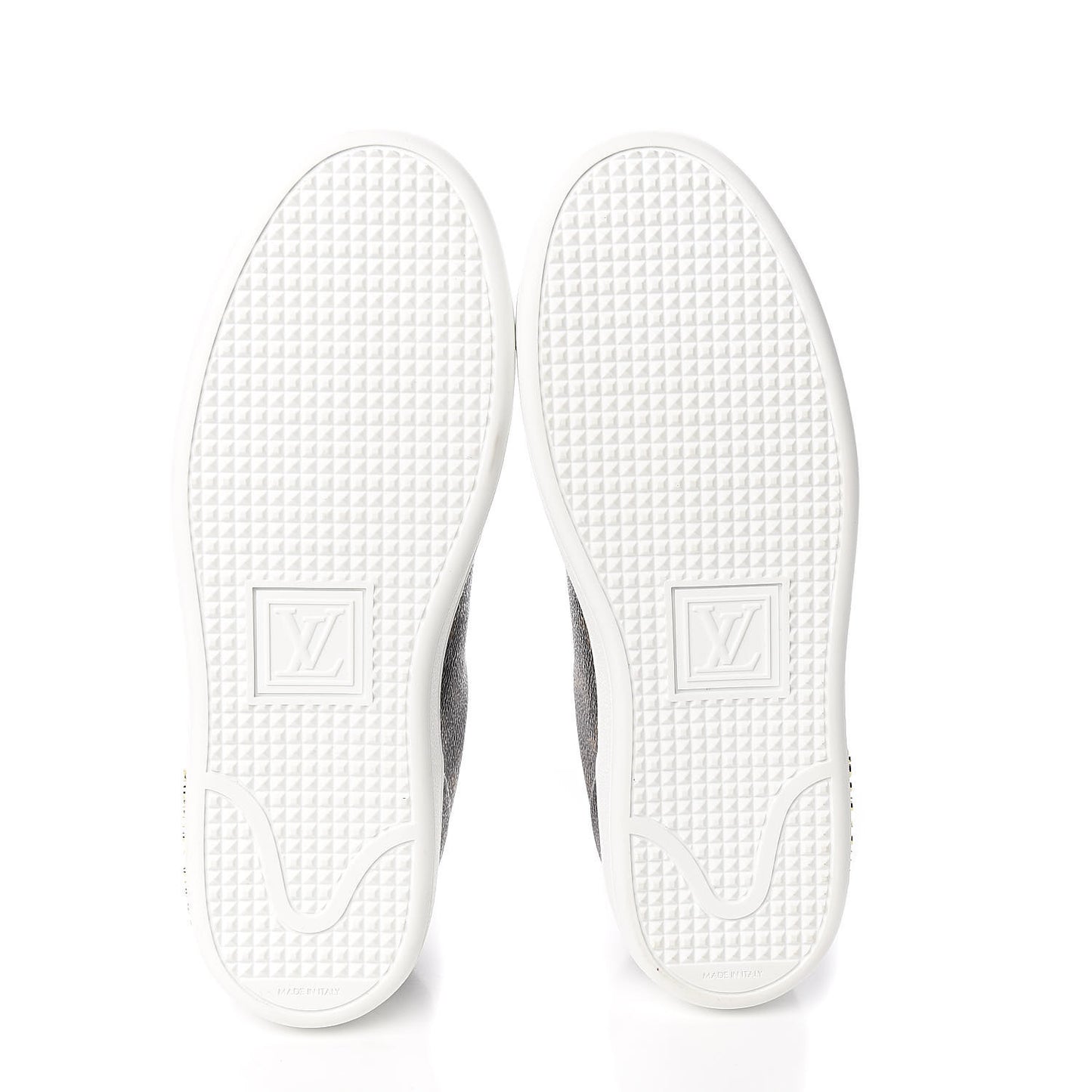 Calfskin Monogram LV Black Heart Sneakers 37 Cacao