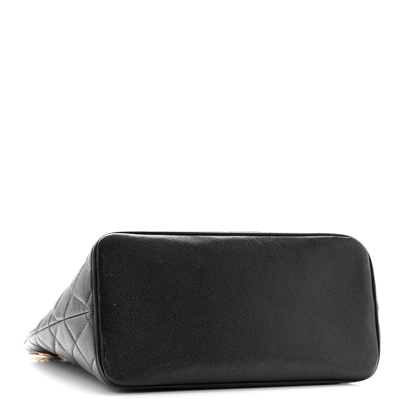 Caviar Quilted Medallion Tote Black