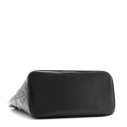 Chanel Caviar Quilted Medallion Tote Black 4 of 12