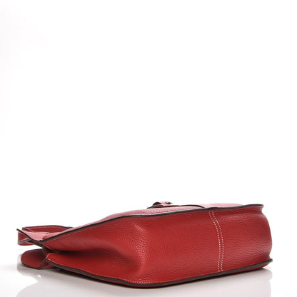 Hermes Taurillon Clemence Halzan 31 Rouge Casaque 5 of 10