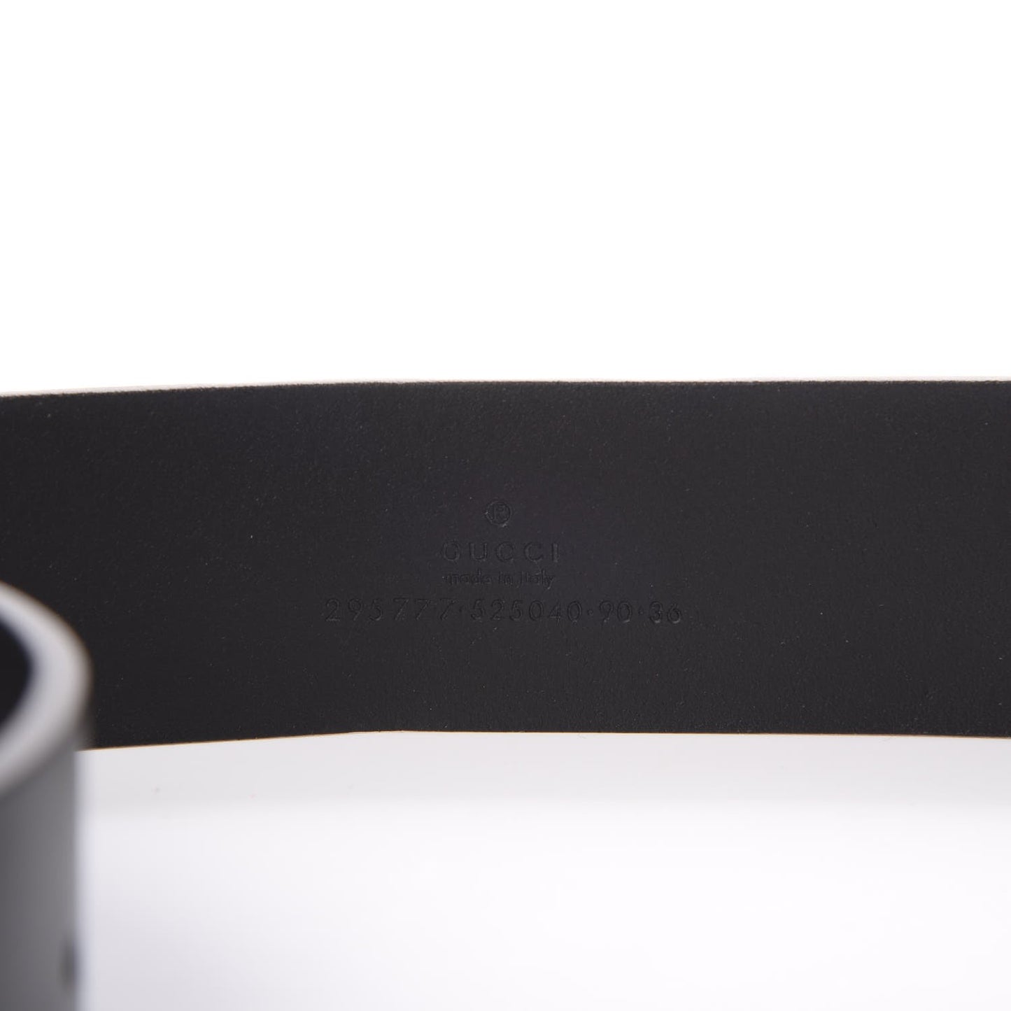 Calfskin Bi Color Interlocking G Belt 90 36 Black
