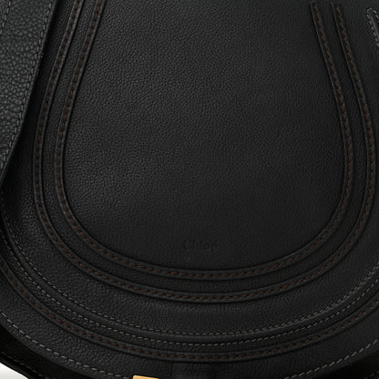 Chloe Calfskin Medium Marcie Round Crossbody Bag Black 8 of 19