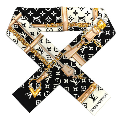 Louis Vuitton Silk Monogram Confidential Bandeau Black 1 of 3