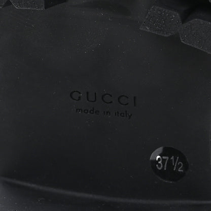 Gucci Cordovan Lux Nappa GG Matelasse Lace Up 60mm Combat Boots 37.5 Dark Hazel Brown 7 of 9