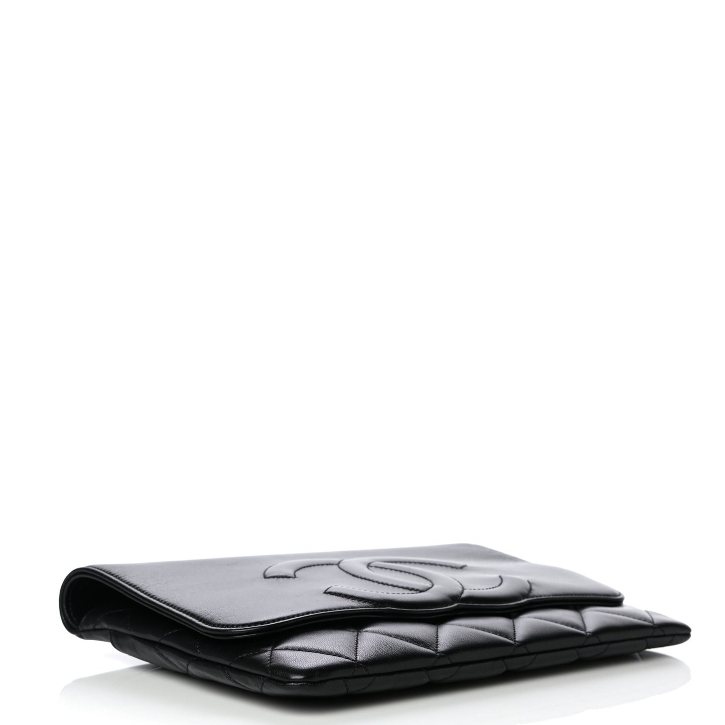 Goatskin Quilted Timeless CC Clutch Black