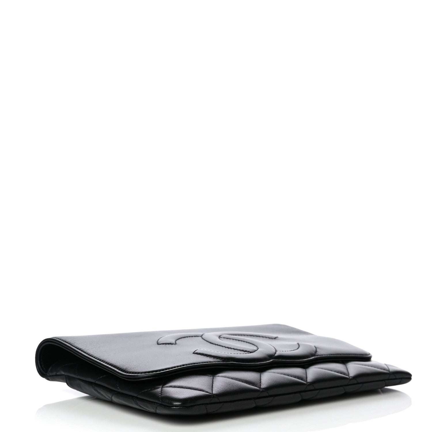 Chanel Goatskin Quilted Timeless CC Clutch Black 4 of 16