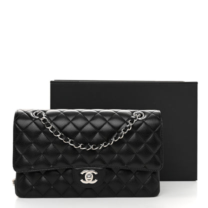 Chanel Caviar Quilted Medium Double Flap Black 12 of 12